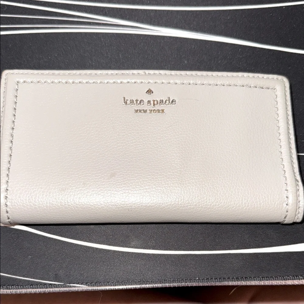 Kate Spade gray Leather Clutch